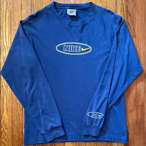 90’s Nike Vintage Long Sleeve T-Shirt - Picture 1 of 10